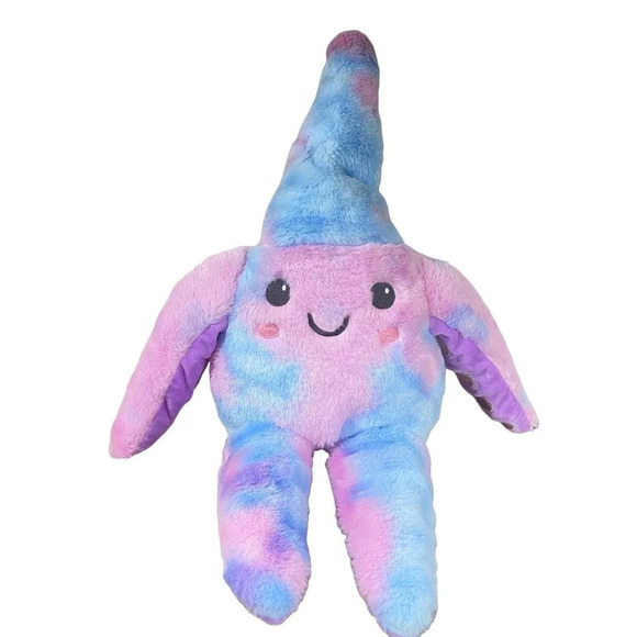 New Scoops Starfish Shaped Large Plush 24 inches, Purple Sparkles Pastel Tie Dye - Picture 1 of 5